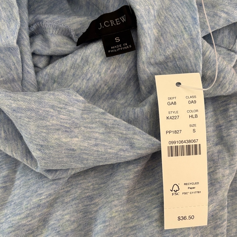 J. Crew Heather Blue Tee